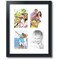 ArtToFrames Collage Photo Picture Frame with 4 - 5x7 inch Openings, Framed in Black with Over 62 Mat Color Options and Regular Glass (CSM-3926-3)
